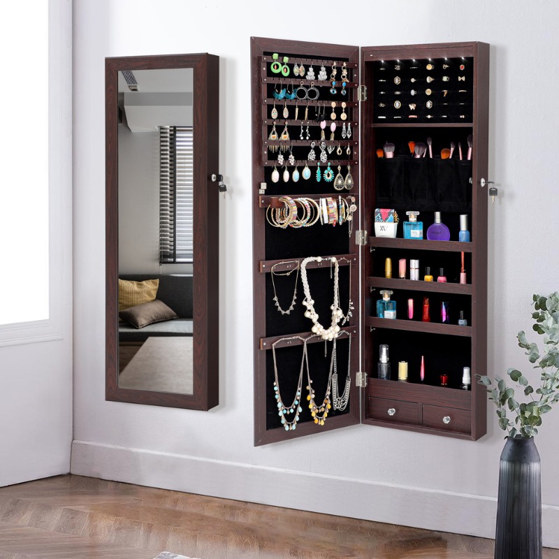 Full Length Mirror Jewelry Armoire - Lustro na całą postawę, lustro do
