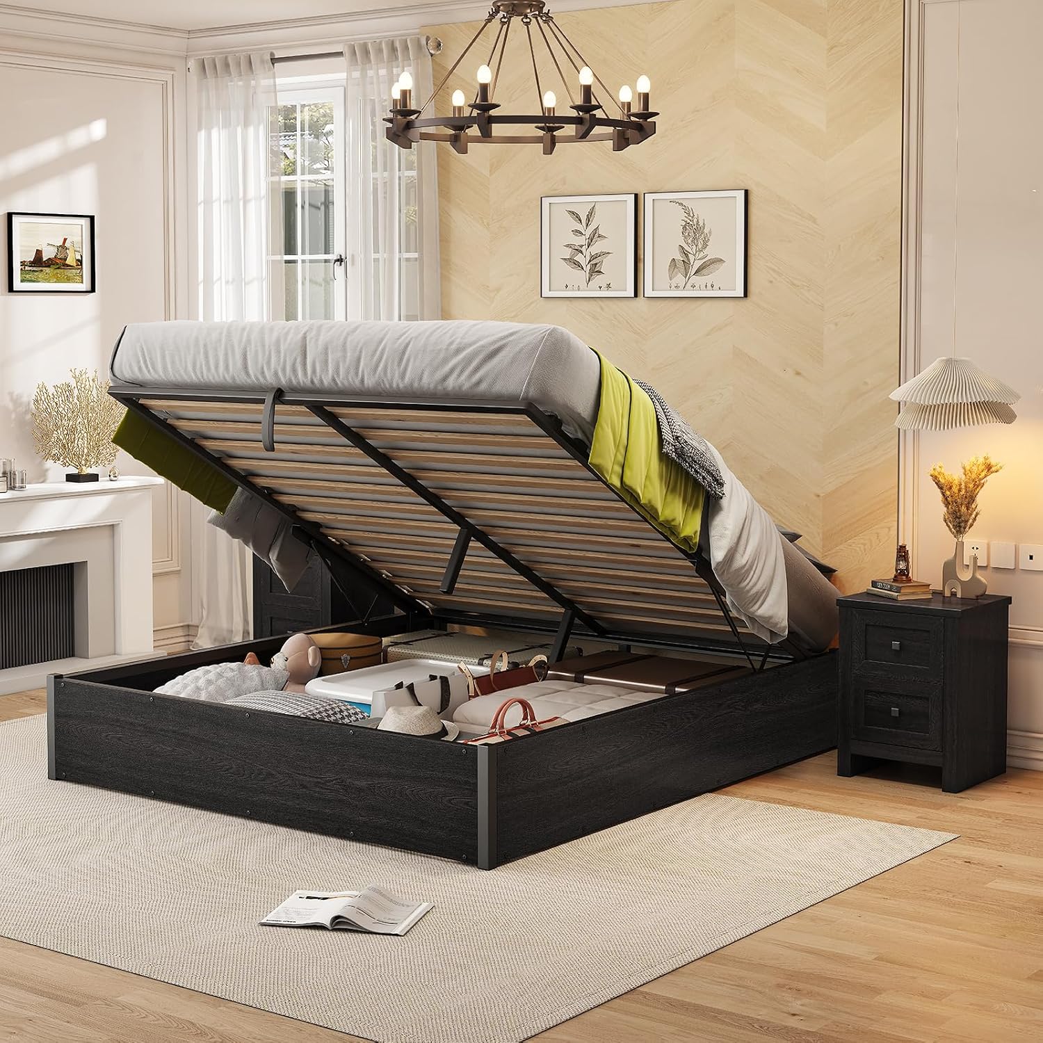 Gas Lift Storage Bed Hydraulic - Rama łóżka z podnoszonymi schowkami, platforma