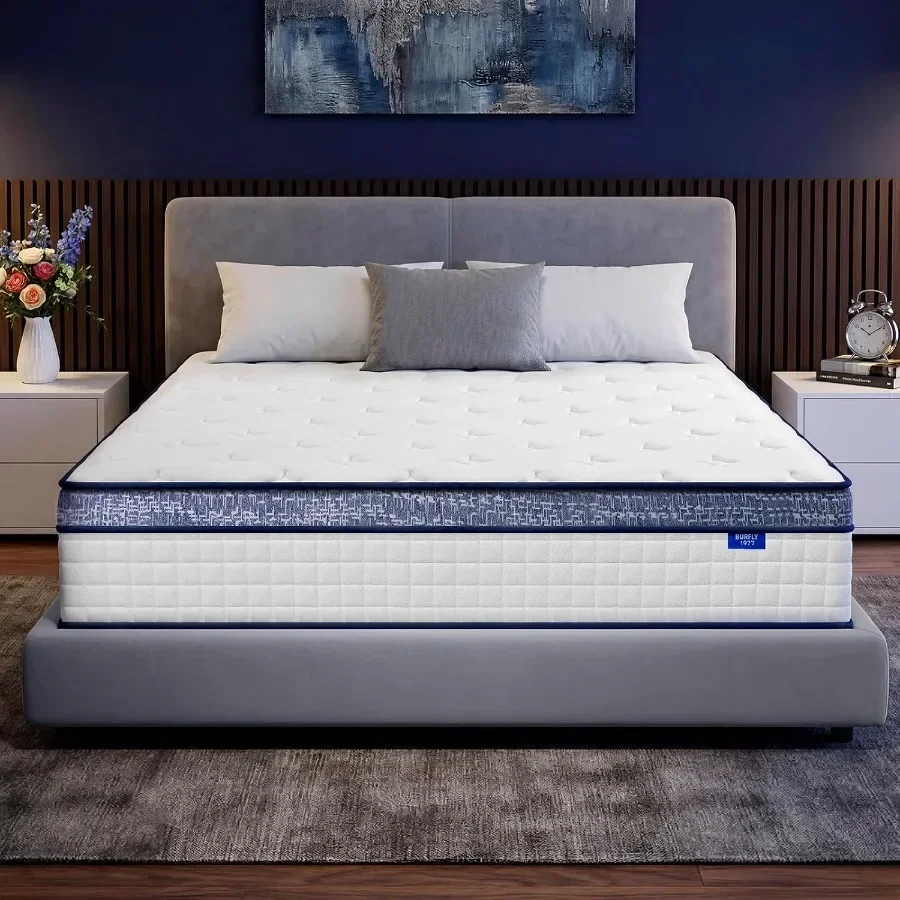 Memory Foam Mattress In A Box Queen - Materac Queen, 12-calowe materace hybrydowe Queen