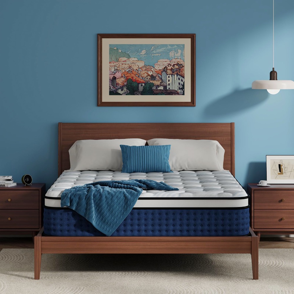 Memory Foam Mattress In A Box Queen - Materac Queen, 12-calowy materac hybrydowy Queen