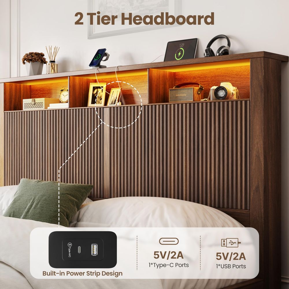 Rama do łóżka w rozmiarze king – King Size Bed Frame With Storage Drawers recenzja i cena