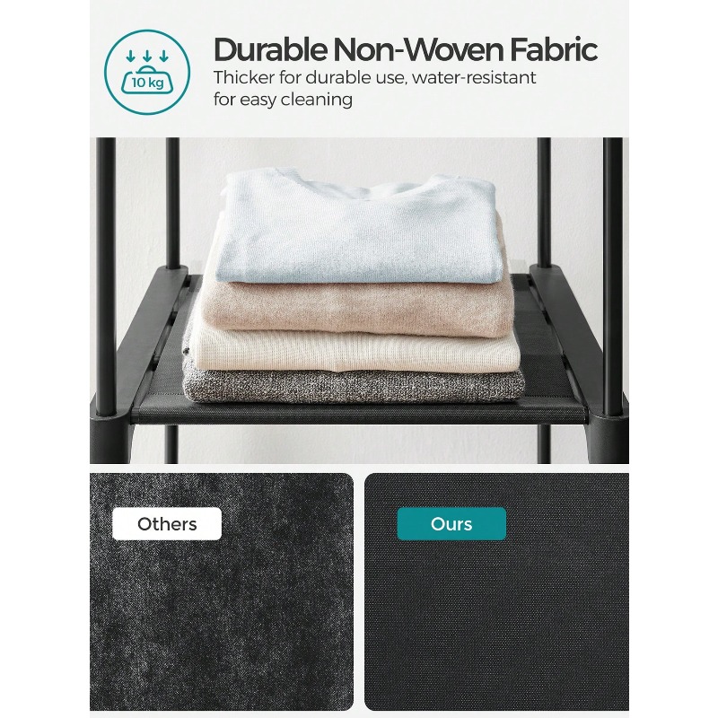 Czarna szafa, przenośna szafa  – Wardrobe Closet Portable Fabric Cover recenzja i cena