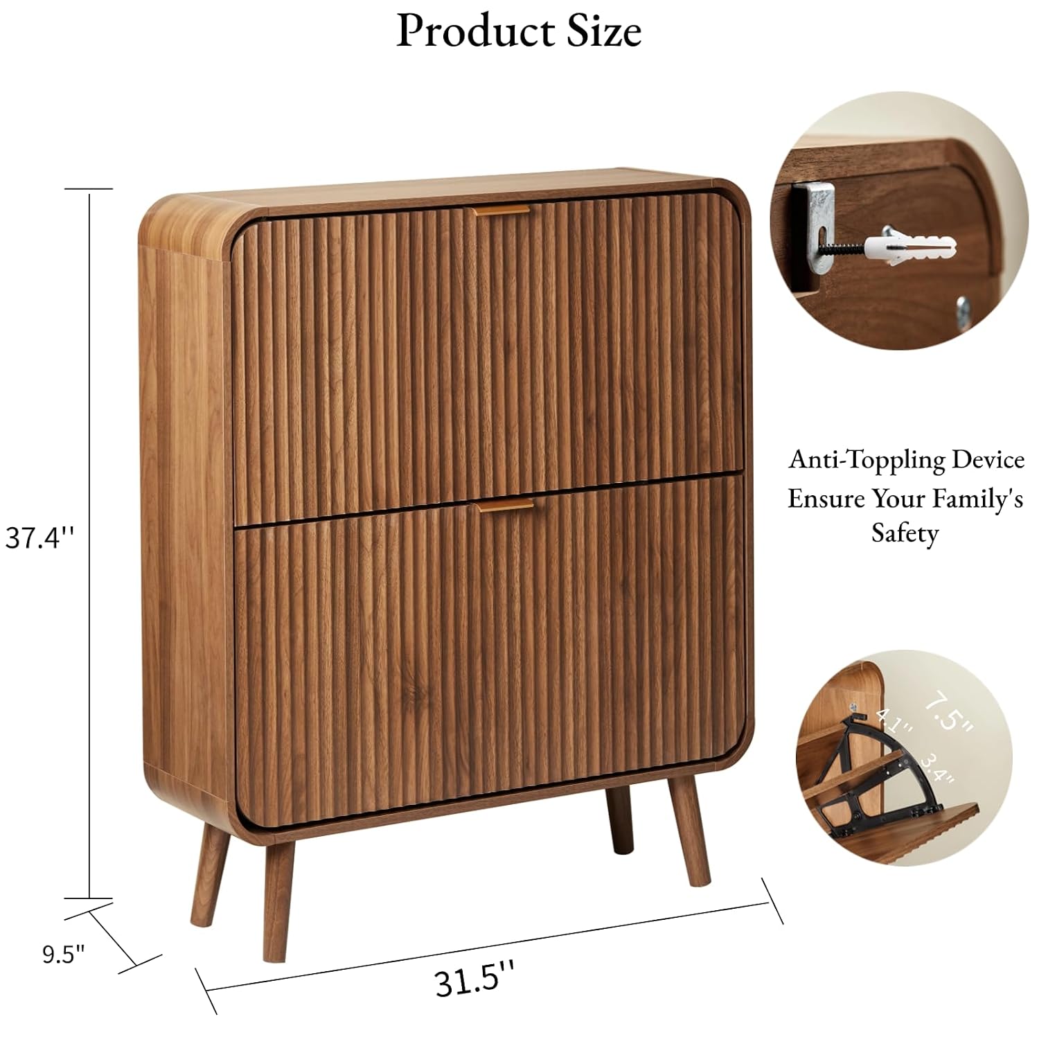 Szafka na buty z 31,5-calowymi – Shoe Rack Cabinet Narrow Entryway recenzja i cena