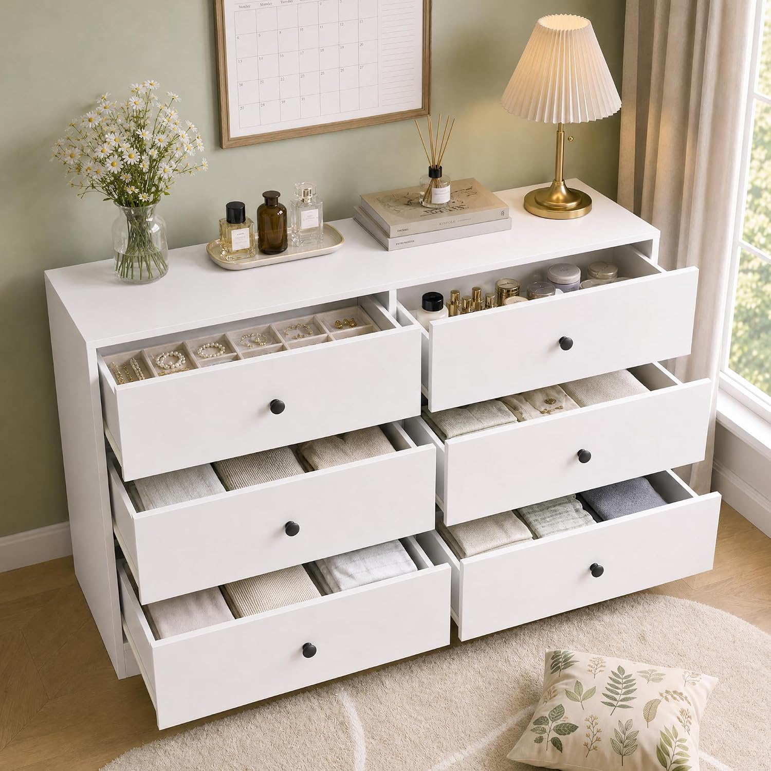 Komoda z 6 szufladami do sypia – Bedroom Furniture recenzja i cena