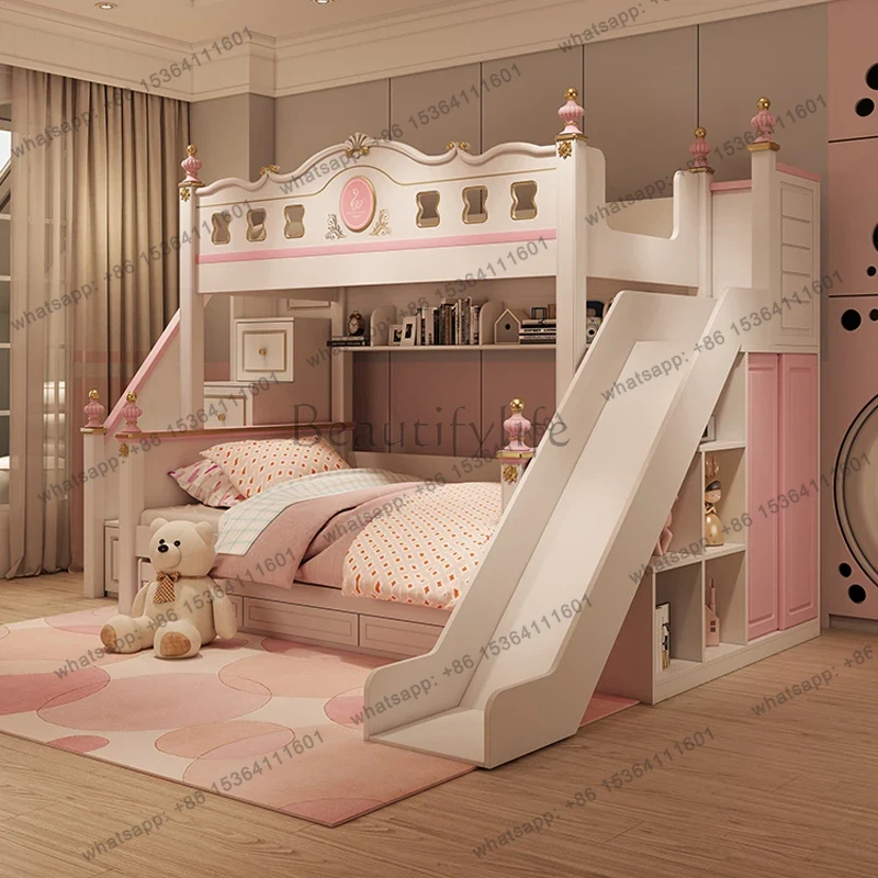 Nowoczesne luksusowe łóżka pię – Bunk Bed With Stairs And Slide recenzja i cena