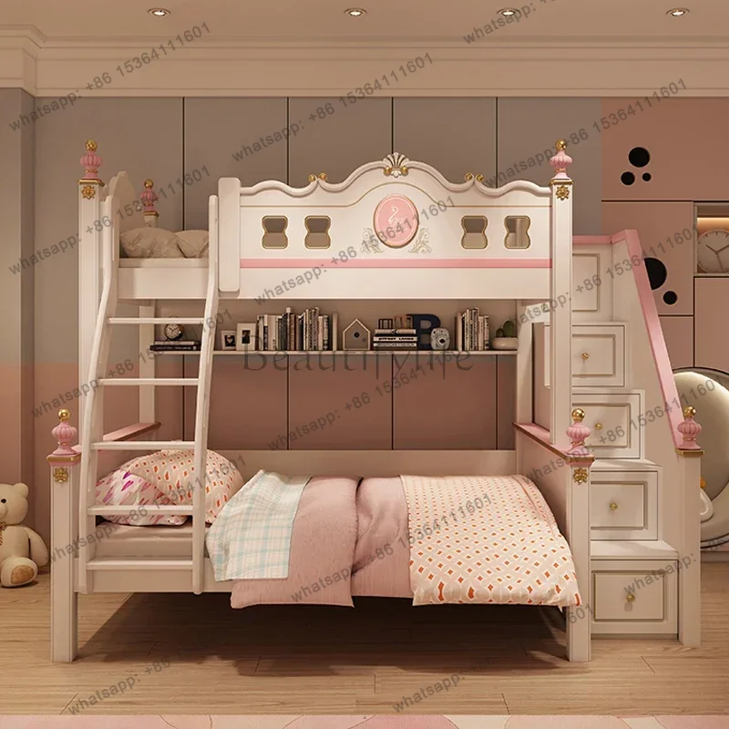 Nowoczesne luksusowe łóżka pię – Bunk Bed With Stairs And Slide recenzja i cena