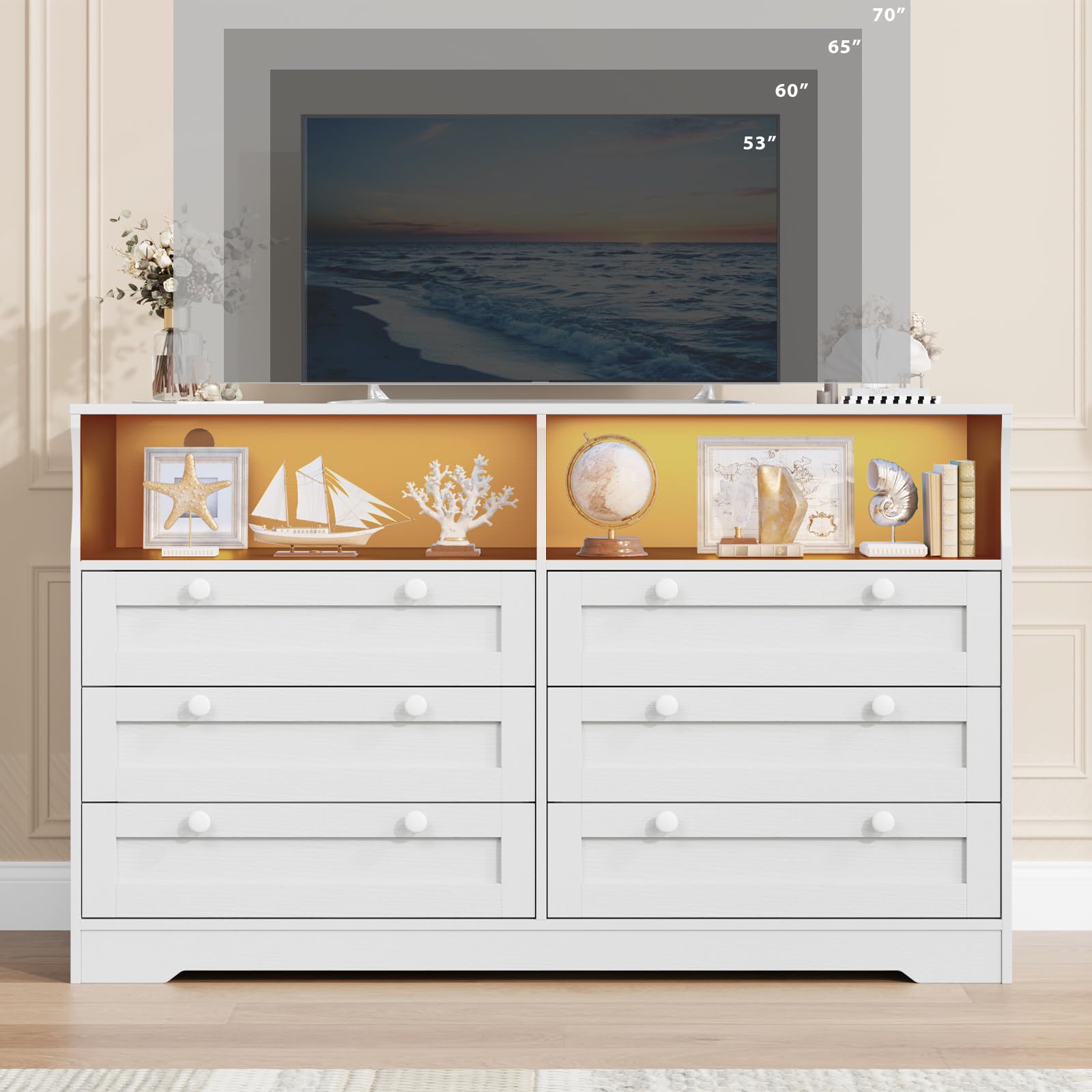 Komoda z 6 szufladami o szerok – Bedroom Furniture recenzja i cena