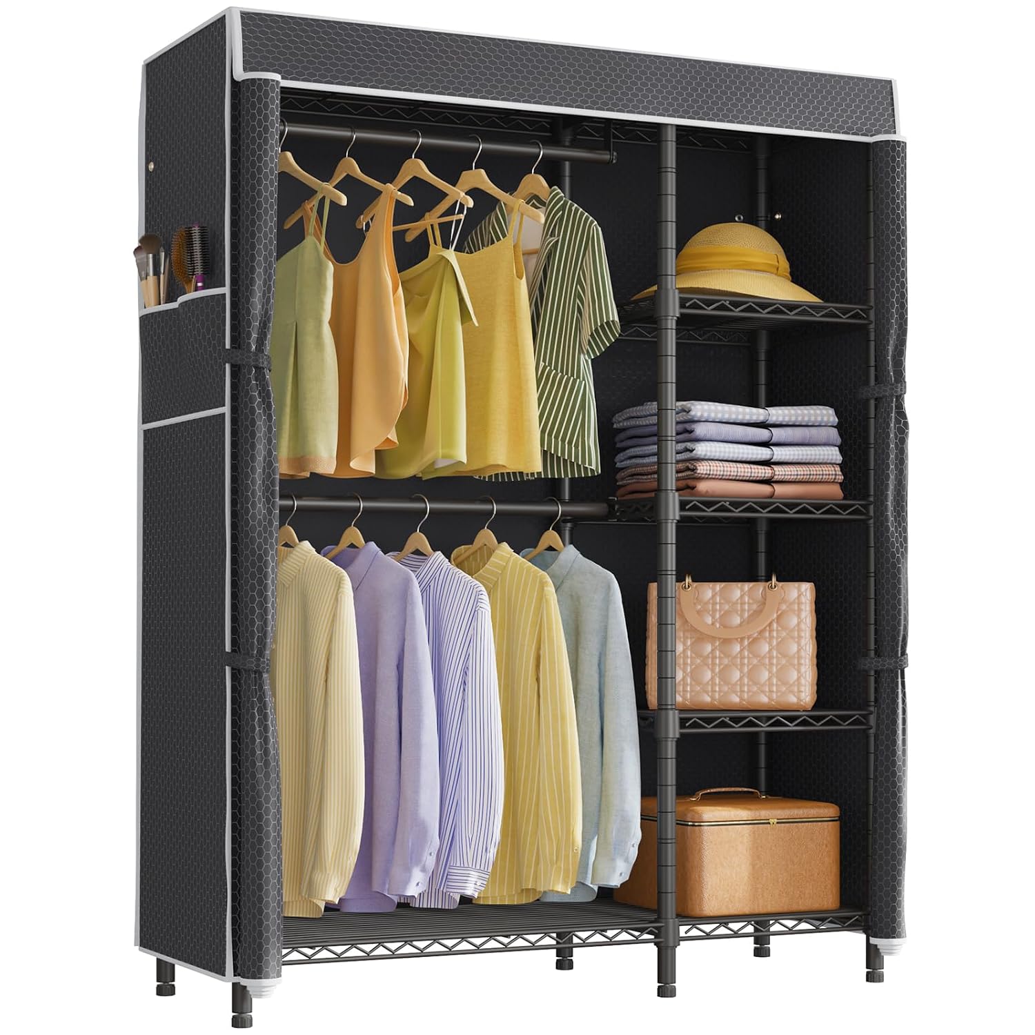 Przenośna szafa z wytrzymałym  – Wardrobe Closet Portable Fabric Cover recenzja i cena