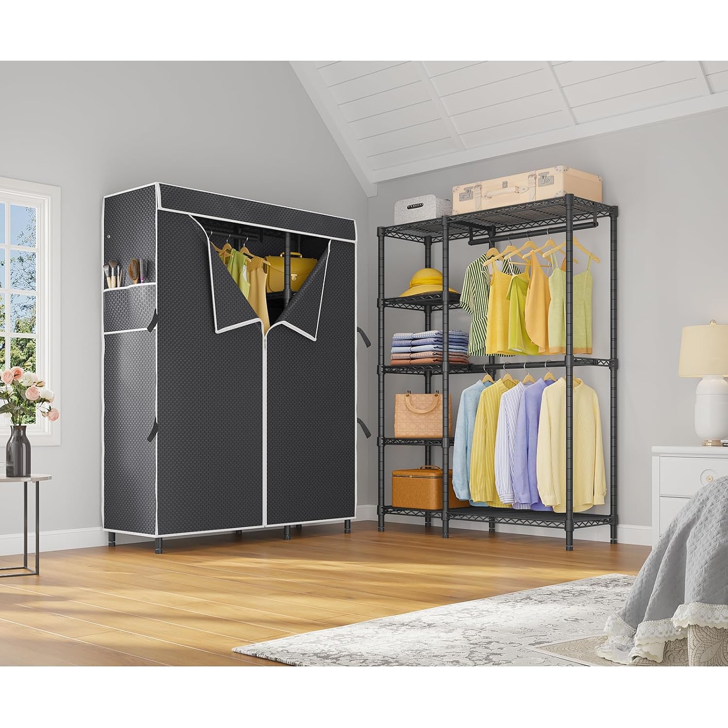 Przenośna szafa z wytrzymałym  – Wardrobe Closet Portable Fabric Cover recenzja i cena