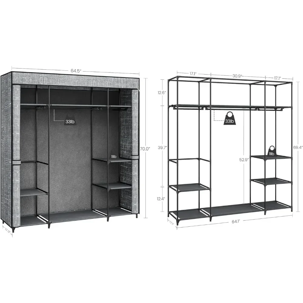 Szafa &Closet, przenośna szafa – Wardrobe Closet Portable Fabric Cover recenzja i cena