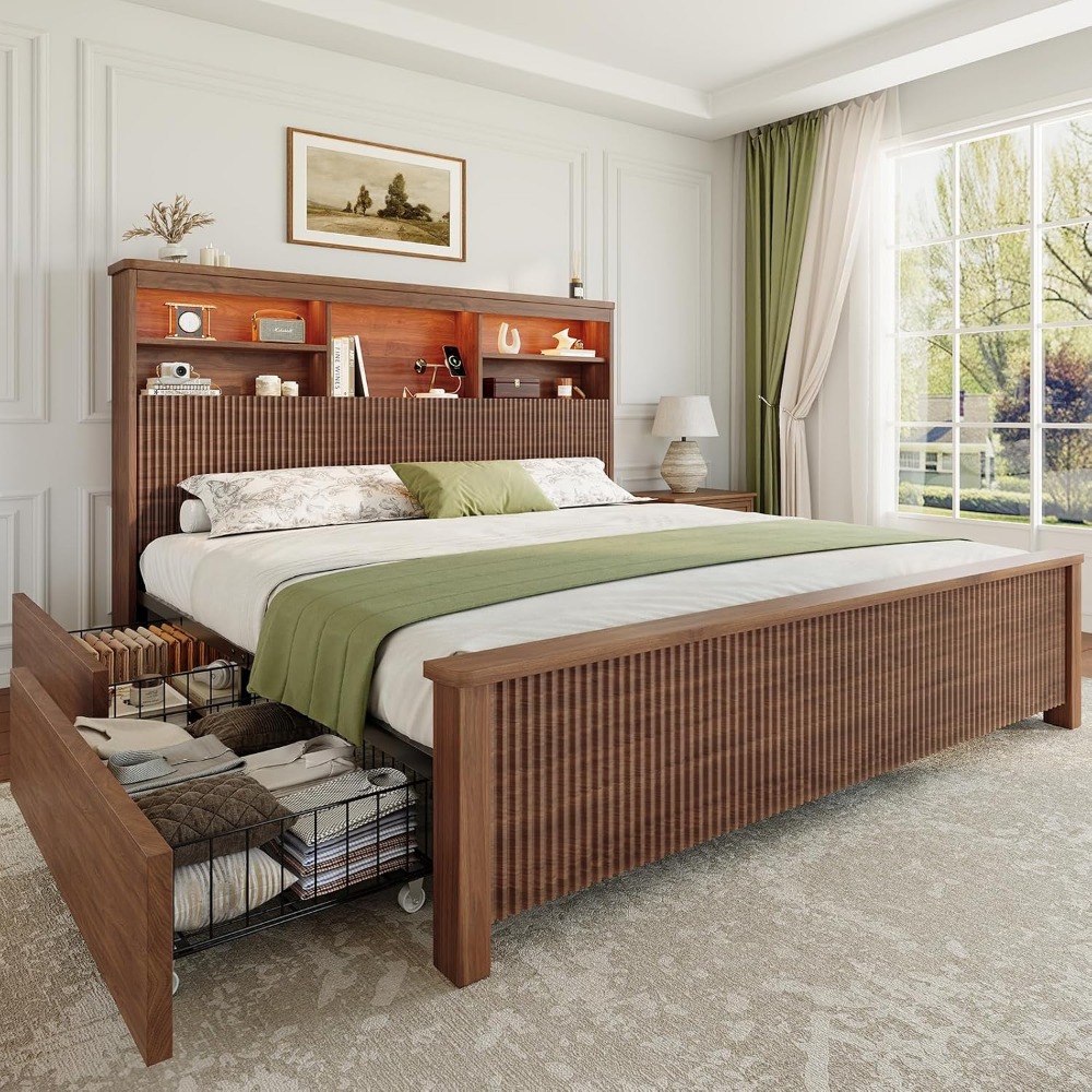 Rama łóżka w rozmiarze king si – King Size Bed Frame With Storage Drawers recenzja i cena