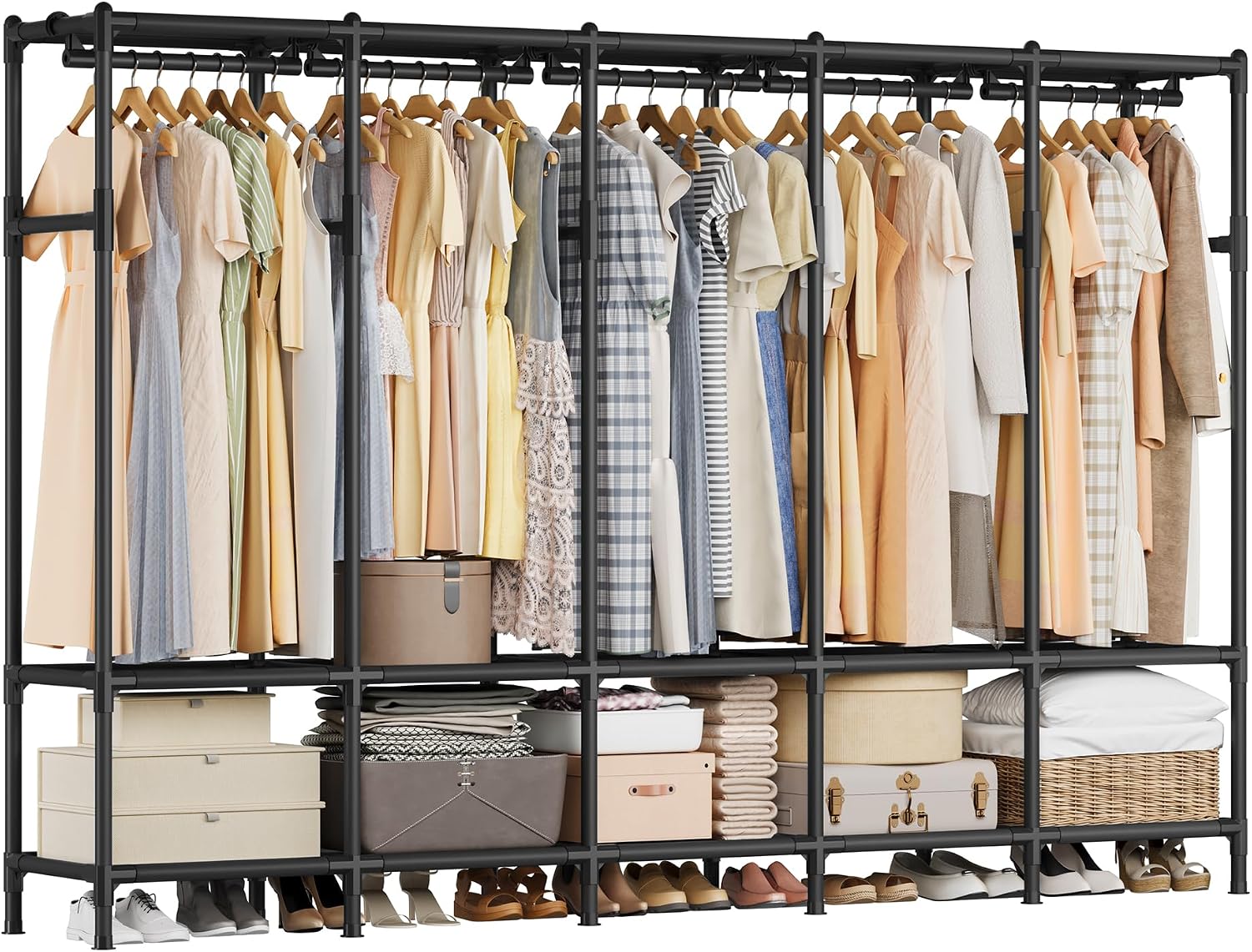 Przenośna szafa 83,5 cala z 5  – Wardrobe Closet Portable Fabric Cover recenzja i cena