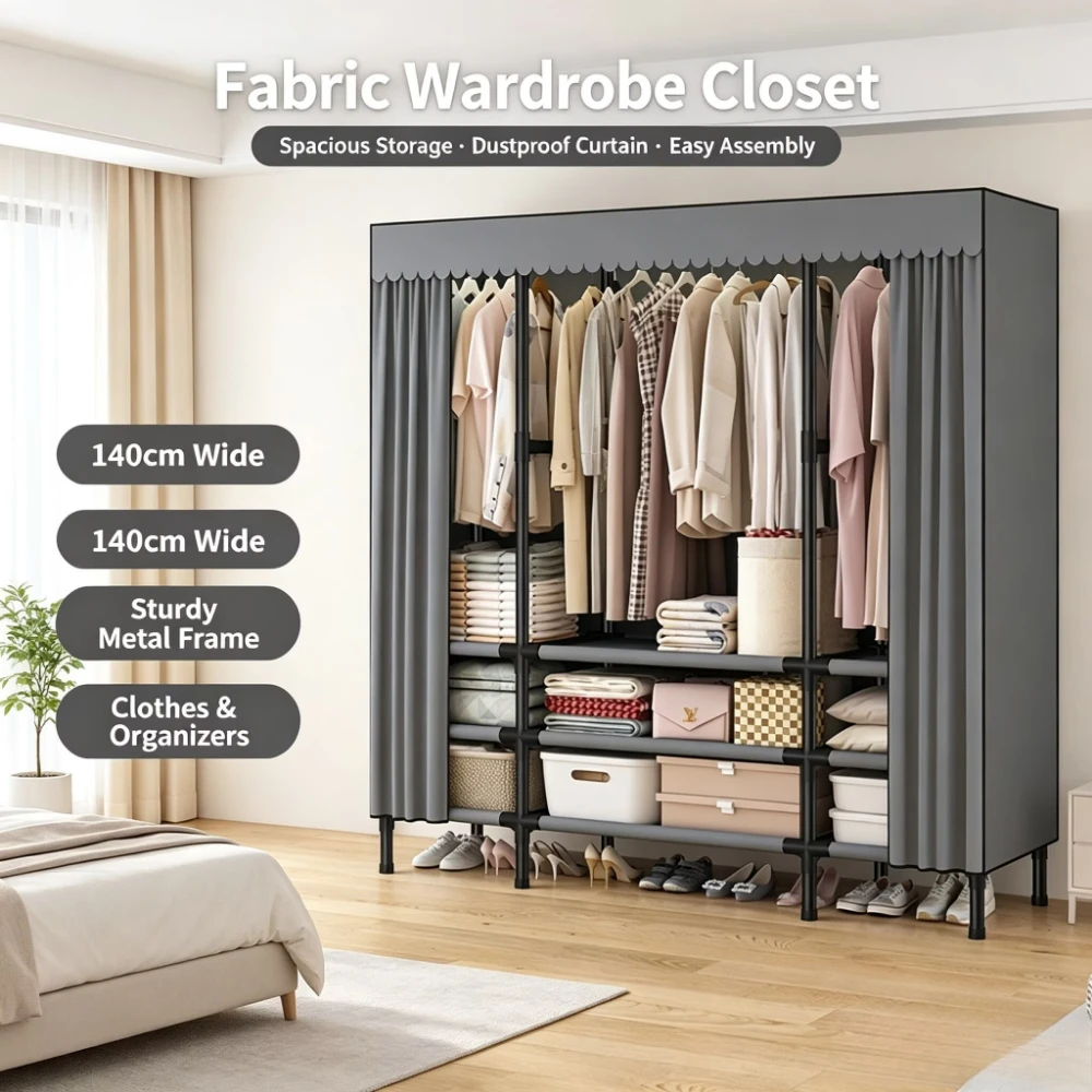 Przenośna szafa z pokryciem, s – Wardrobe Closet Portable Fabric Cover recenzja i cena