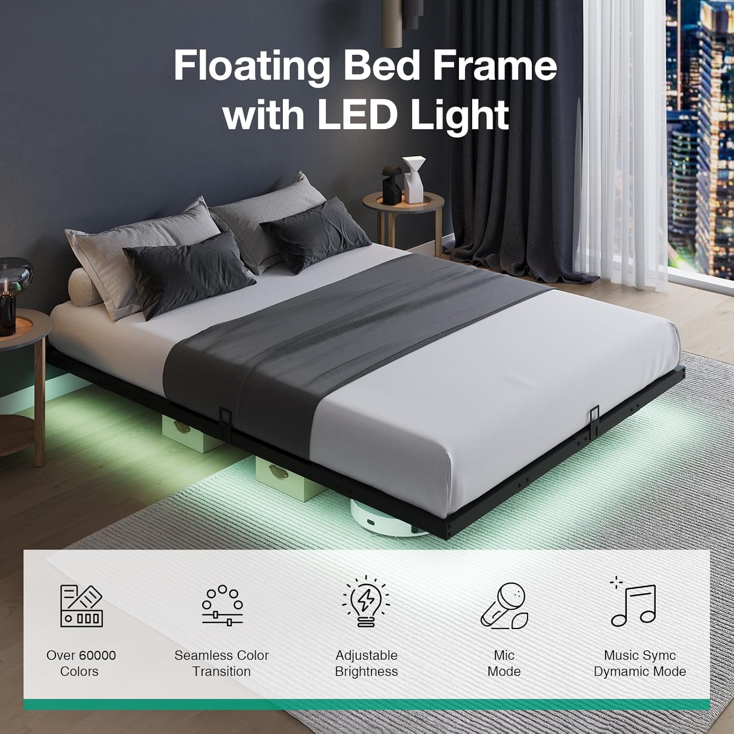 Rama łóżka z platformą i podśw – Memory Foam Mattress In A Box Queen recenzja i cena